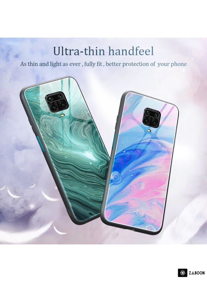 Zaboon Protective Case Cover For Xiaomi Redmi Note 9S / Note 9 Pro Marble Pattern Glass Protective Case  - Image 3