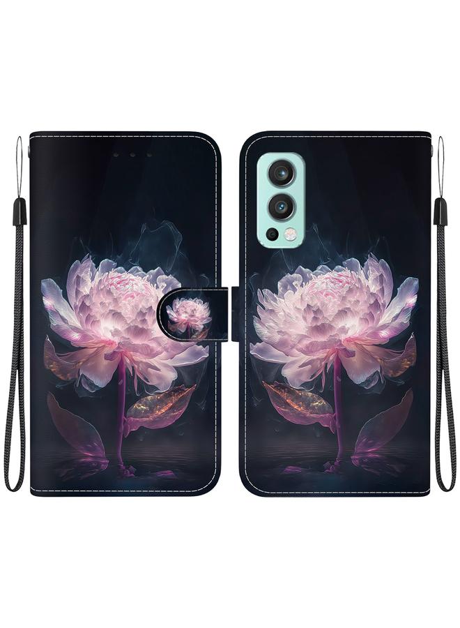 S-TOP Case For OnePlus Nord 2 5G Crystal Texture Colored Drawing Leather Phone Case - Image 1