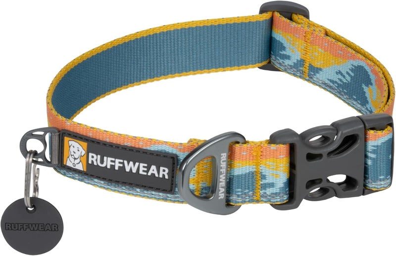 Ruffwear Crag Dog Collar Stylish Adventure Collar with Premium Reflective Design Quick Release Buckle Lightweight AllDay Comfort Rising Wave 1114 - Image 2