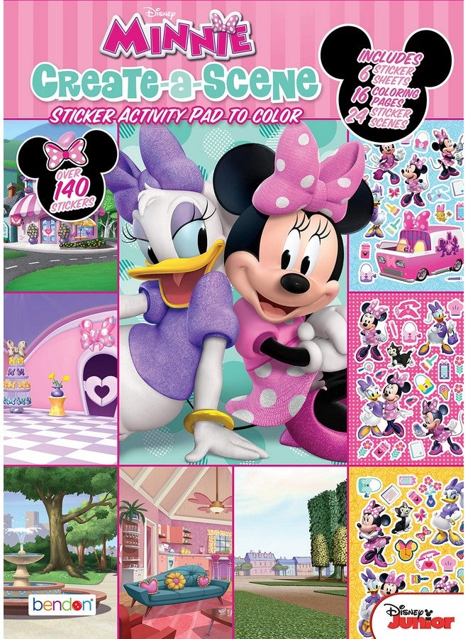 Minnie Mouse Disney Createascene Sticker Activity Book Bendon 45679 - Image 1