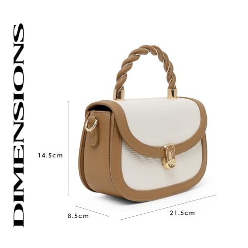 Akiki London Women's Trinity Flap Satchel Handbag for Women | Satchel Bag for Work | Ladies purse | Stylish Shoulder Bag | Gift For Women - Image 3