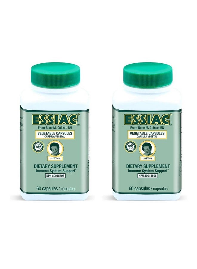 Essiac Tea All-Natural Herbal Extract Capsules - 60 Capsules | Powerful Antioxidant Blend to Help Promote Overall Health & Well-Being | Original Formula Since 1922 (Pack of 2) - Image 1
