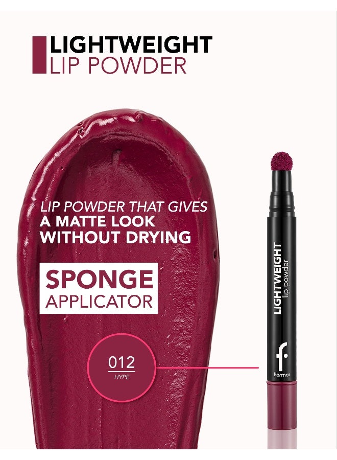 فلورمار Lightweight Lip Powder – 012 Hype – Powder-Soft Matte Lip Color, Lightweight Feel, Smooth Comfortable Wear 012 Hype - Image 5