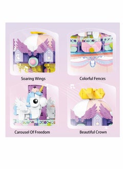 Y&D Music Box Building Toys Rotating Carousel DIY Block for Girls and Boys 6 -12 Years Old 874 pcs STEM Construction Toy Birthday Gifts Adults Kids  - Image 4