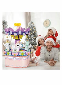 Y&D Music Box Building Toys Rotating Carousel DIY Block for Girls and Boys 6 -12 Years Old 874 pcs STEM Construction Toy Birthday Gifts Adults Kids  - Image 2
