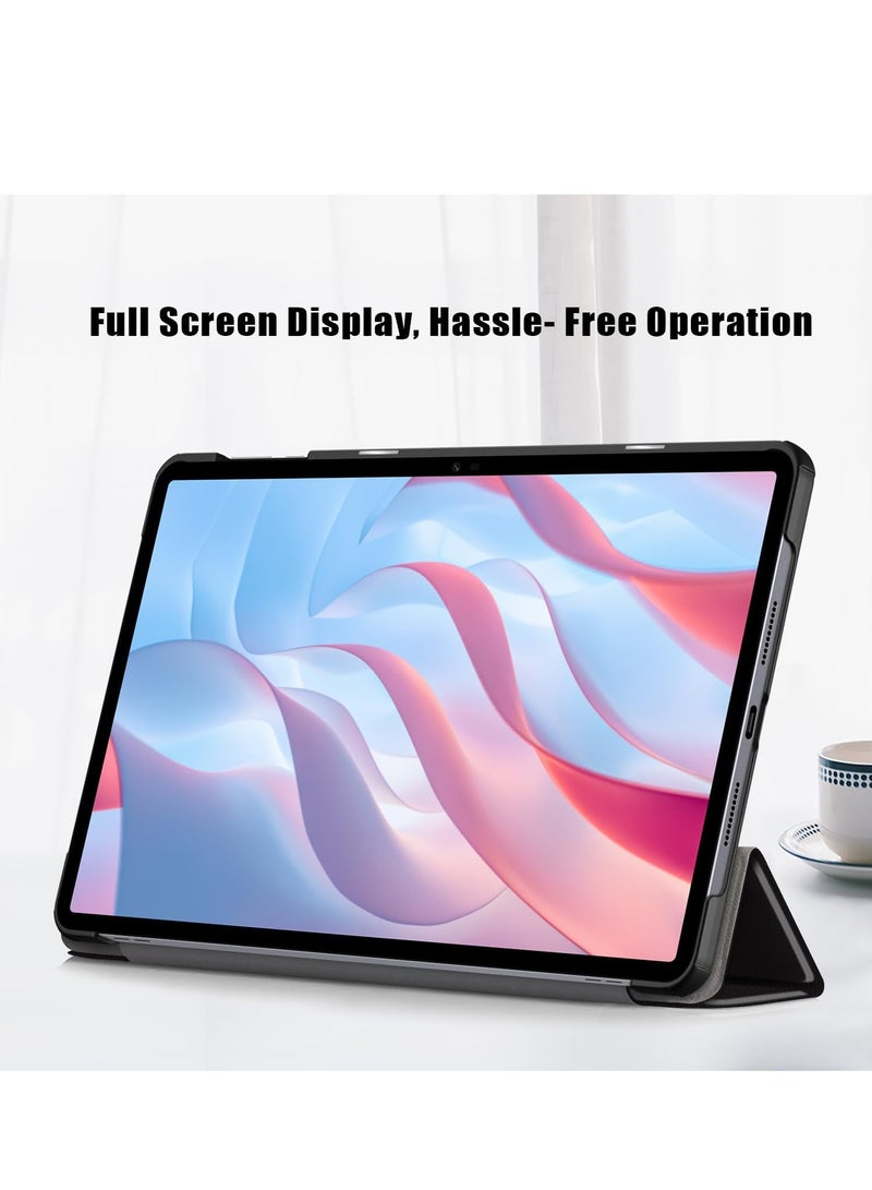 Case Compatible with Honor Pad X9/X8 Pro 11.5 inch,Stand Function Ultra Thin PU Leather Phone Case with Three Folding Holder[Anti Fall]-Big Eyes - Image 3