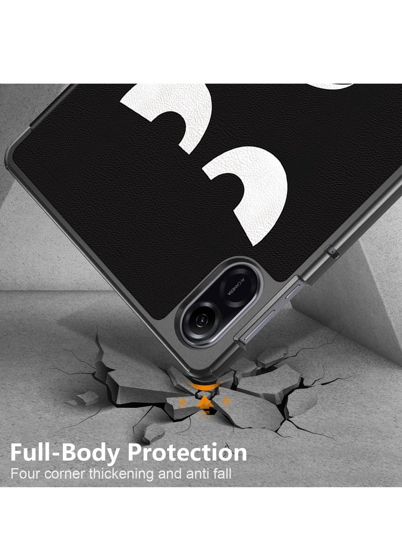 Case Compatible with Honor Pad X9/X8 Pro 11.5 inch,Stand Function Ultra Thin PU Leather Phone Case with Three Folding Holder[Anti Fall]-Big Eyes - Image 4