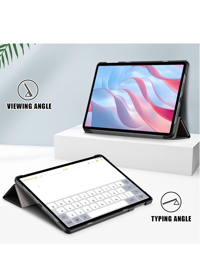 Case Compatible with Honor Pad X9/X8 Pro 11.5 inch,Stand Function Ultra Thin PU Leather Phone Case with Three Folding Holder[Anti Fall]-Big Eyes - Image 2