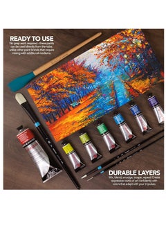 Daler Rowney Georgian Oil Colour Tube 38ml Content Cadmium Yellow Deep Hue  - Image 4