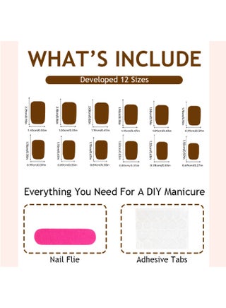 أظافر Press On قابلة لإعادة الاستخدام بلون وردي لامع، Glue On Fake Nails مربعة مع Nail Adhesive Tabs، أظافر Full Cover بمظهر Gel لمانيكير سريع، Salon Nails مربعة قصيرة تناسب Natural Nails للاستخدام اليومي وللعروس - view 5
