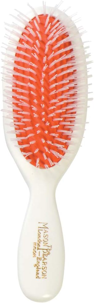 Mason Pearson N4 Nylon Pocket Hair Brush White