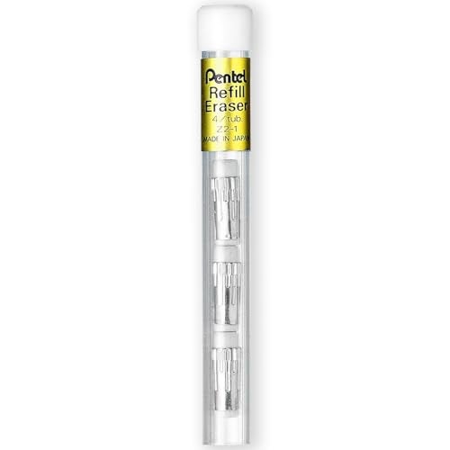 Pentel 120 Series Automatic Mechanical Pencil A313 + 12 HB Refill Leads + Tube of Eraser Refills - In Pillow Packaging - 0.9mm - Ochre - Image 4