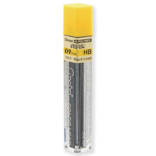 Pentel 120 Series Automatic Mechanical Pencil A313 + 12 HB Refill Leads + Tube of Eraser Refills - In Pillow Packaging - 0.9mm - Ochre - Image 3