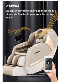AWD Massage Chair Full Body Massage Chair with 4D SL-Track Technology Zero Gravity 18 Auto Health Programs Intelligent Body Detection Wrapping Airbags Heating and Bluetooth Speakers  - Image 5