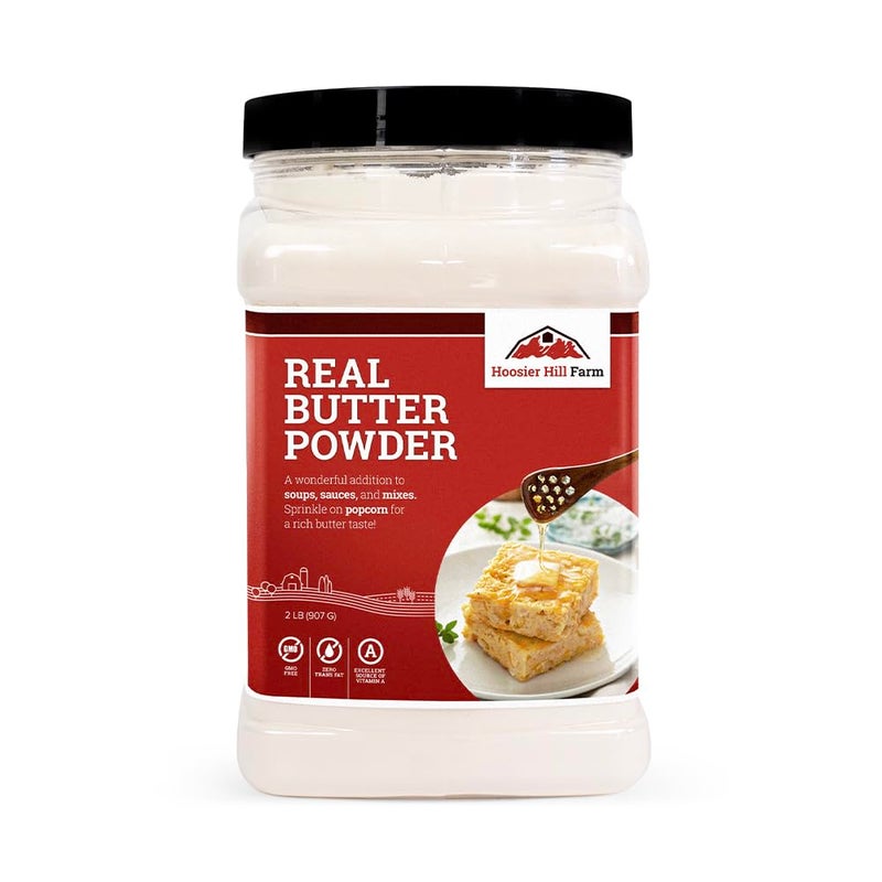 Hoosier Hill Farm Real Butter Powder, 2LB (Pack of 1) - Image 1