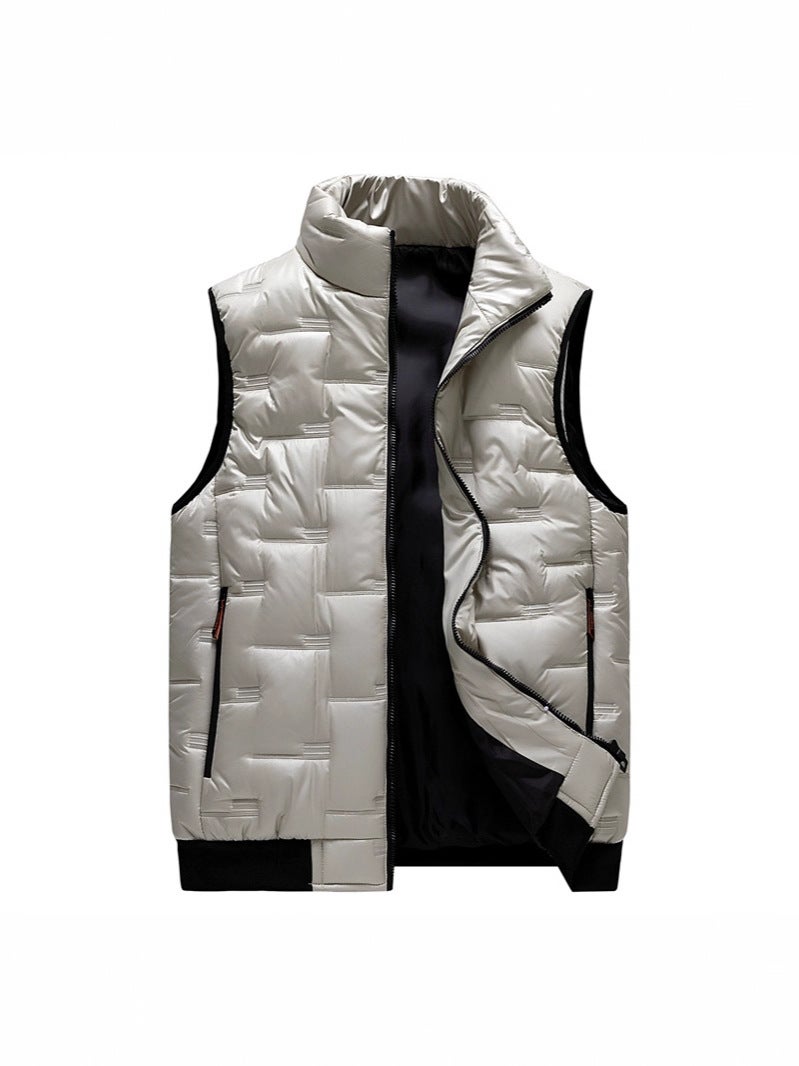 Plus Size Cotton Vest Men'S Sleeveless Cotton Vest Thickened Couple Vest Trendy - Image 3