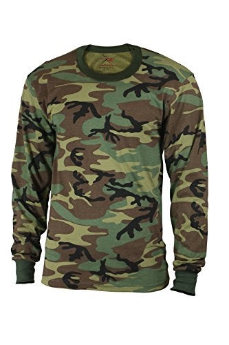 Rothco Kids Long Sleeve Camo T-Shirt (US, Alpha, Large, Regular, Woodland Camo) - Image 3