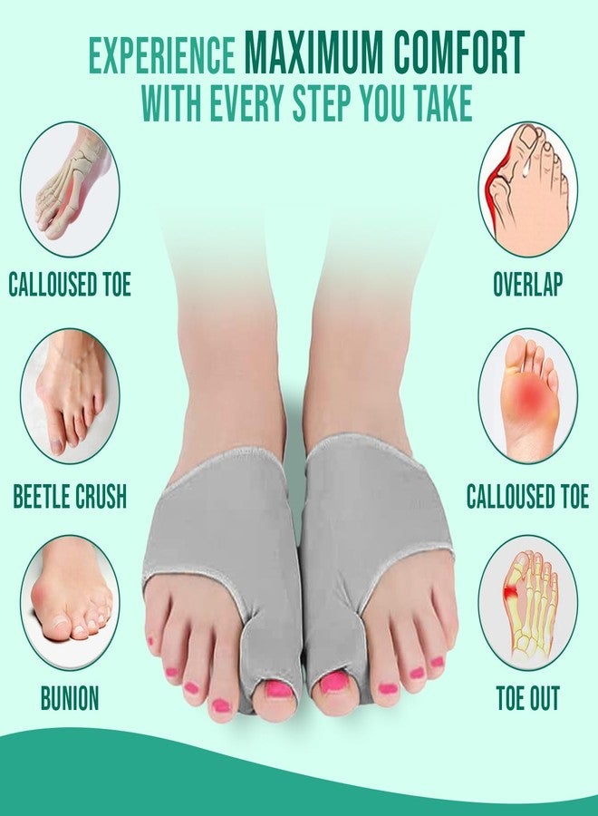 Homeaura Foot Pain Relief Pads - Hallux Valgus, Bunion, Morton's Neuroma Support - Comfortable Metatarsal & Forefoot Cushions (1 Pair) - Image 2