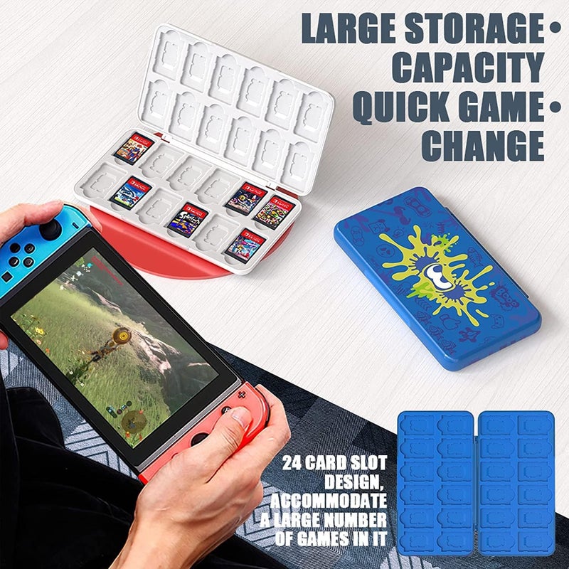 Game Case for Switch, Compatible with Nintendo Switch/Oled/Lite, Game Case Holder for Nintendo Switch Game Card with 24 Game Card Storage - Image 2