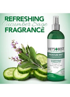Moisture Mist Dog Dry Skin Conditioner| Dog Conditioner and Detangler Spray | Relieves Itchy Skin, Refreshes & Soothes | 16 oz
