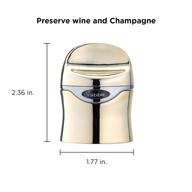 Rabbit Champagne and Wine Sealer, Champagne Preserver, Air-Tight Seal - Image 2