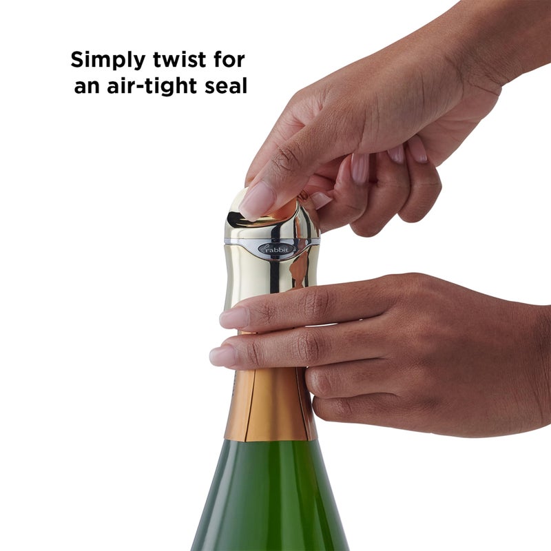 Rabbit Champagne and Wine Sealer, Champagne Preserver, Air-Tight Seal - Image 3