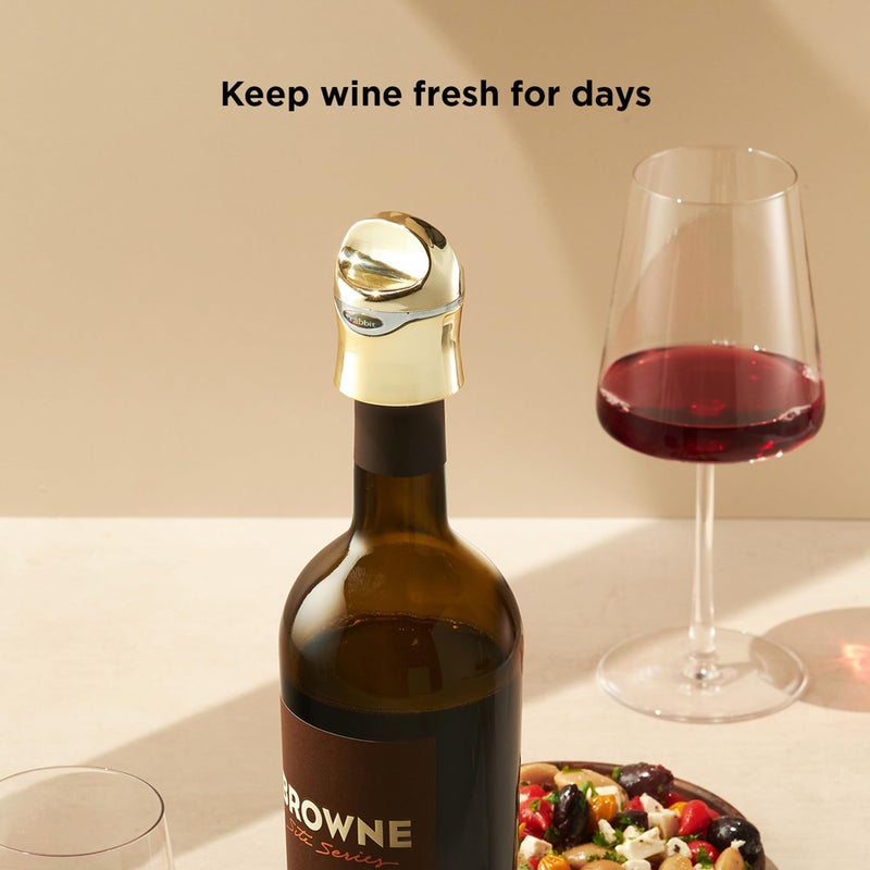 Rabbit Champagne and Wine Sealer, Champagne Preserver, Air-Tight Seal - Image 5