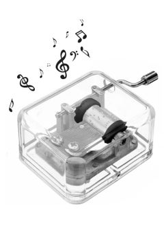 SYOSI You are My Sunshine Clear Music Box Acrylic Hand Crank Musical Box for Wife Mom Daughter Son Unique Best Gifts for Birthday Christmas Wedding Valentine's Day  - Image 1