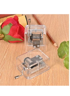 SYOSI You are My Sunshine Clear Music Box Acrylic Hand Crank Musical Box for Wife Mom Daughter Son Unique Best Gifts for Birthday Christmas Wedding Valentine's Day  - Image 3