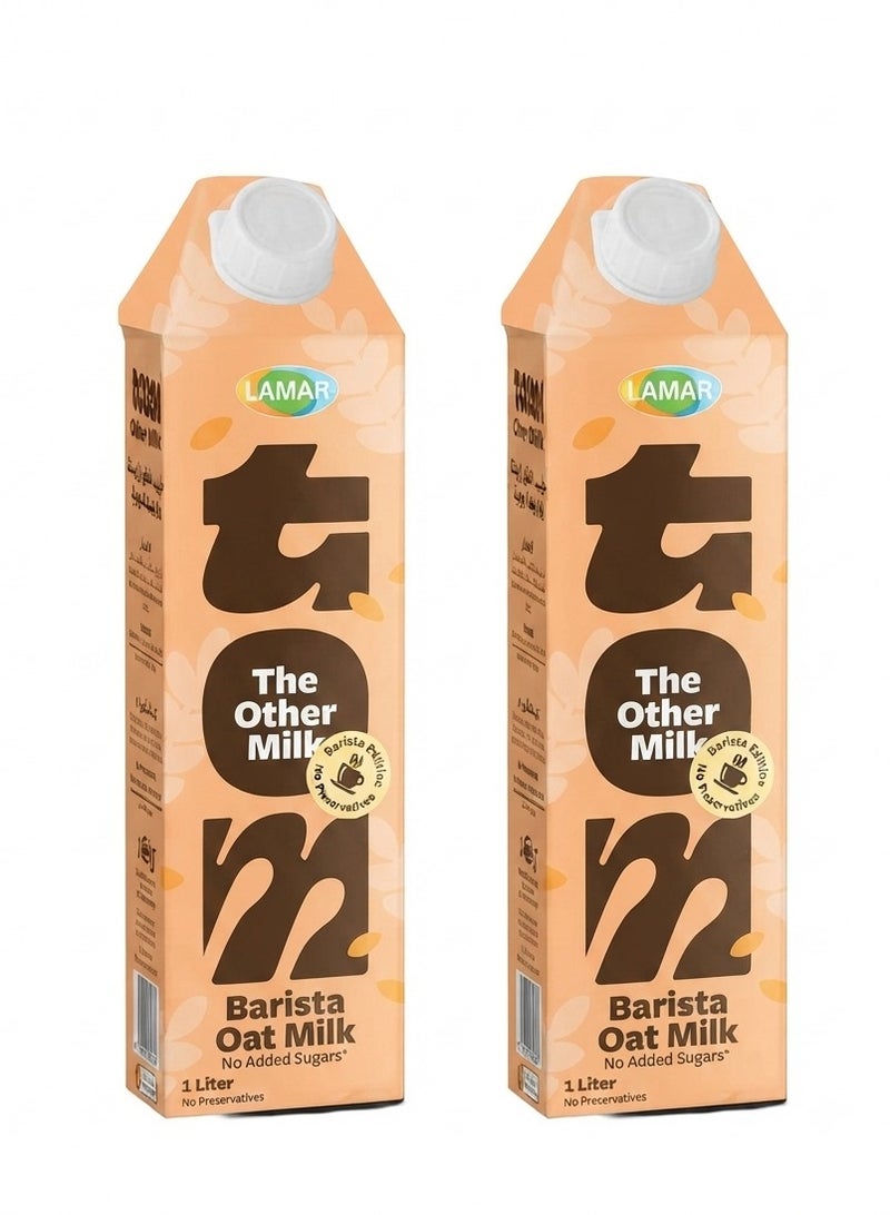 Lamar Barista Oat Milk - 1 Liter (2-Pack Bundle) - Image 1