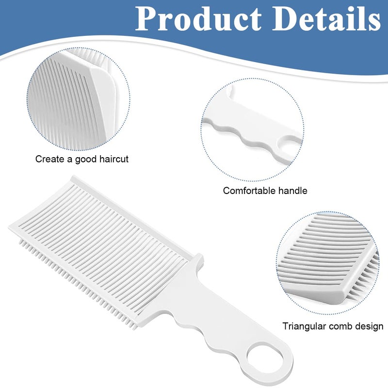 maycreate MAYCREATE 2Pcs Barber Fade Comb for Men Hair Cutting Comb for Various Short Haircuts Professional Fading Clipper Comb AntiStatic Flat Top Curved Positioning Comb for Salon Styling Tools - Image 3