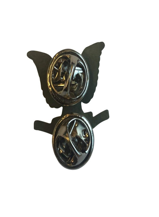 Artisan Owl USN 1st Class Crow Lapel Pin - Silver, 1.25" Right Pin - Image 2