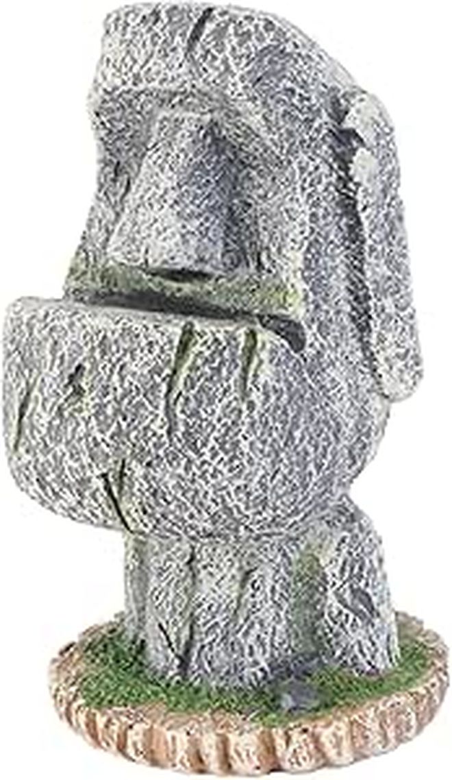 Creative Moai Statue Pen Rest Stand Storage Organizer Desktop File Holder Office Decor - Image 1