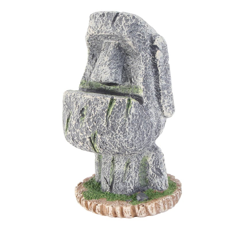 Creative Moai Statue Pen Rest Stand Storage Organizer Desktop File Holder Office Decor - Image 2