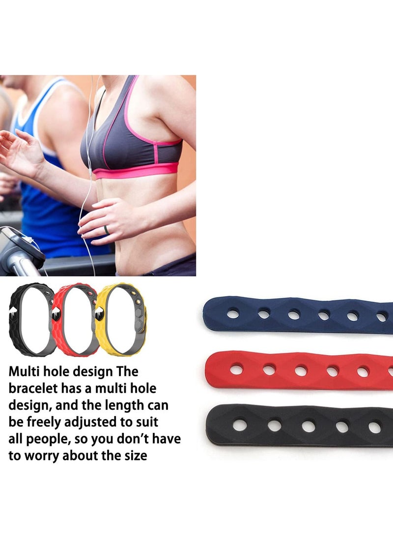 SYOSI - RedUp Far Infrared Negative Ions Bracelet Lymphatic Drainage Magnetic Bracelet RedUp Far Infrared Wristband Silicone Sports Wristbands Lymph Drainage Magnetic Wristband - Image 1