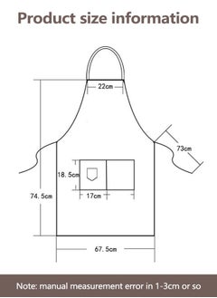 HomarKet Chef Apron for Women Men , Adjustable Kitchen Chef Apron,BBQ Restaurant Apron with 2 Pocket for Cooking Baking Gardening（Black）  - Image 5