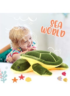 Civaner Turtle Stuffed Animals Sea Turtle Plush, Giant Stuffed Turtle, Plush Pillow Toys, Tortoise Plush Toys Doll For Birthday Christmas Thanksgiving Day Halloween(12 Inches)  - Image 5