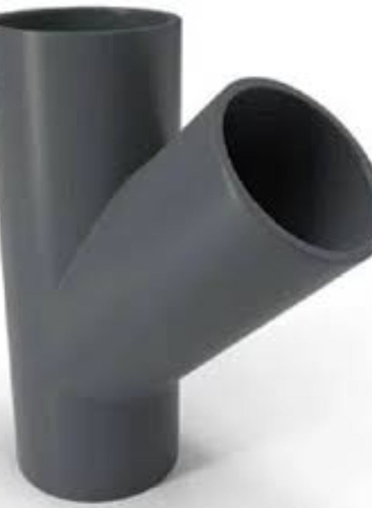 KNP KNP Y-TEE PVC Pipe Fitting (1 Inch) is a crucial component used in plumbing and piping systems to create branching connections in a Y-shaped configuration. - Image 3