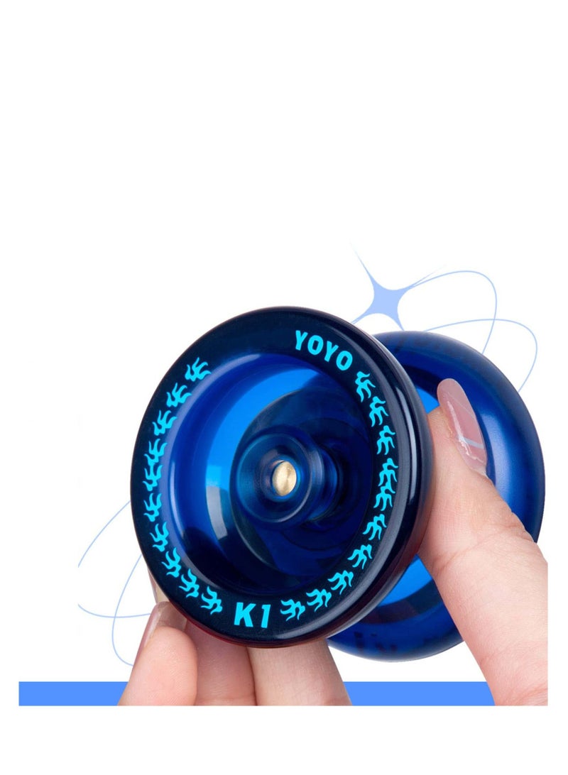 نيبمينينت Responsive YoYo K1-Plus with Yoyo Bag and 5 Strings Yo-Yo Glove Gift Blue - Image 2