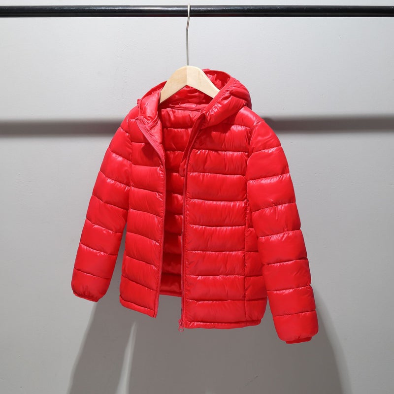 Lightweight Kids Winter Cotton Jacket Red 