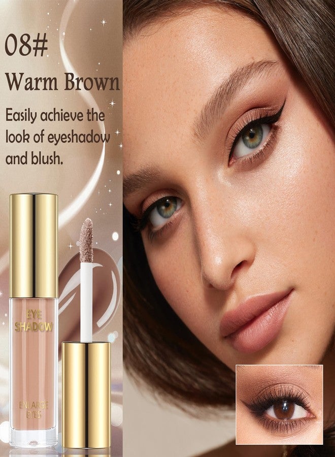 Euphily Matte Liquid Eyeshadow Stick, Blendable Smooth Cream to Powder Eye Shadow, Long-Lasting Lightweight High-pigmented Eye Makeup for Older Women, Quicking-Dry Vegan & Cruelty-Free, 08# Warm Brown - Image 2
