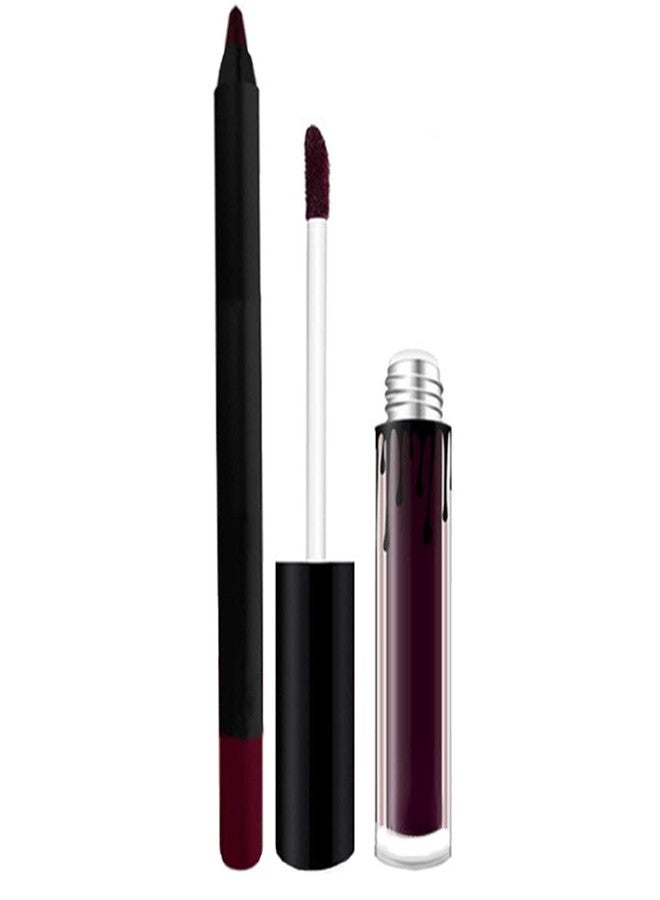 Nema NM Nema Long Lasting Matte Liquid Lipstick and Lip Pencil - Kourt - Image 3
