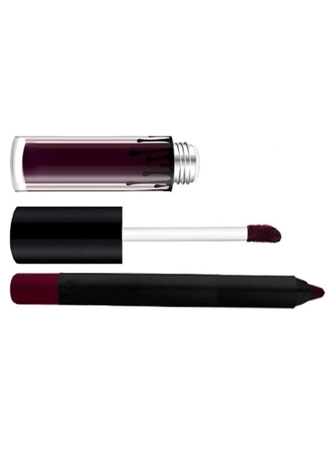 Nema NM Nema Long Lasting Matte Liquid Lipstick and Lip Pencil - Kourt - Image 4