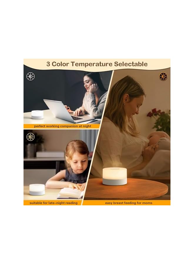The Bros Night Light - Rechargeable Mini Touch Light, Wireless LED Night Lights for Kids, Soft Eye Caring Night Light for Sleep Aid, Dimmable Nursery Lamp (Warm Light) - Image 5