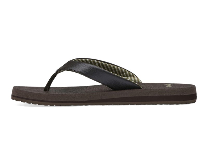 Sanuk Women's Yoga Mat Core | Flip Flops for Women | Yoga Sandals For Women | Memory Foam Footbed, Brown, 8 - Image 3