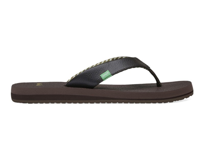Sanuk Women's Yoga Mat Core | Flip Flops for Women | Yoga Sandals For Women | Memory Foam Footbed, Brown, 8 - Image 1