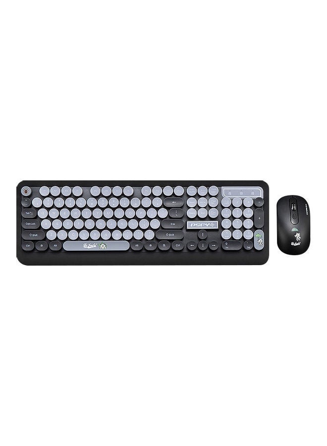 NIBEMINENT Keyboard And Mouse Set Black/Grey 