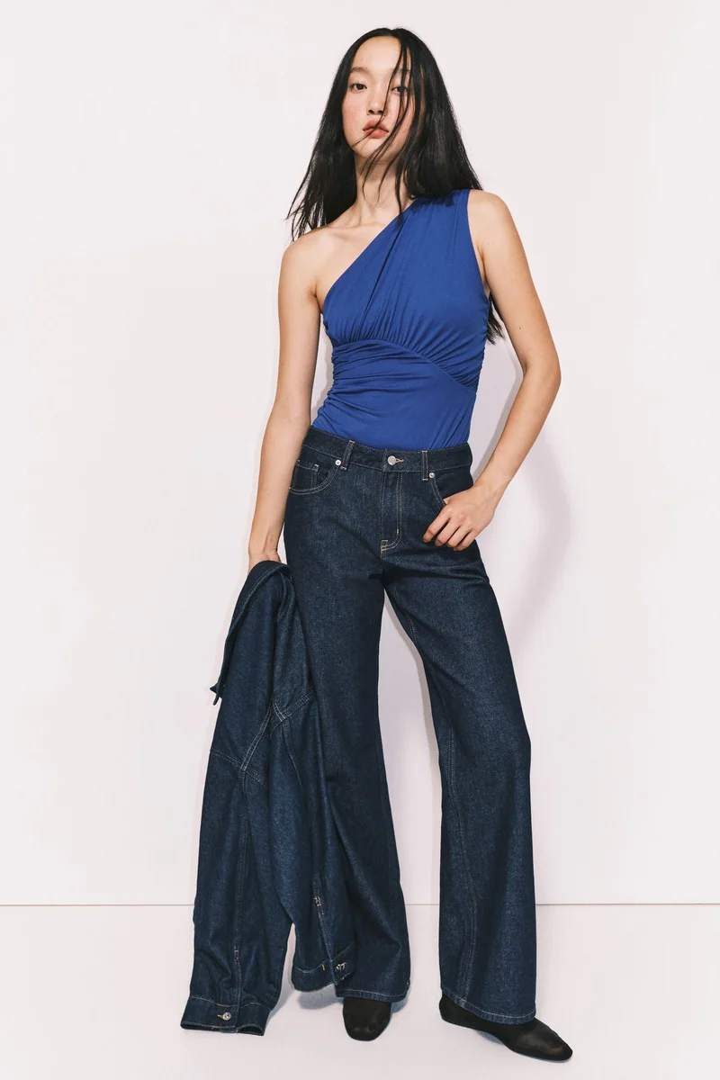 H&M Draped one-shoulder thong body