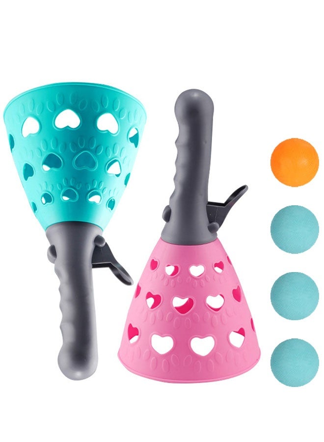 وهاواي Pop and Catch Ball Game with 2 Catch Launcher Baskets and 4 Balls, Outdoor Indoor Game Activities, Perfect for Sport, Camping, Summer Beach, Backyard Parties Ages for Kids Ages 4 5 6 7 8 10 12+ - Image 1