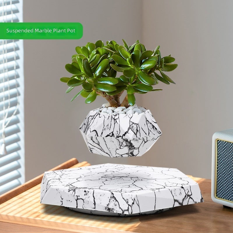 HCNT PZ1 Black (No Plant) Magnetic Levitation Plant Pot - Creative Decorative Item, Free Shipping - Image 2